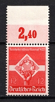 1935 12pf Third Reich, Germany (Mi. 572y, Horizontal Gum, Signed, CV $200, MNH)