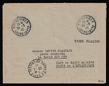 1945 (24 Mar) Saint-Nazaire, German Occupation of France, Germany, Cover from Piriac-sur-Mer to La Baule