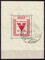 1946 Storkow (Mark), Germany Local Post, Souvenir Sheet (Mi. Bl. 1 A, Special Cancellation, CV $140)