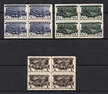 1945 3rd Anniversary of the Victory Moscow, Soviet Union USSR (Blocks of Four, Full Set, MNH)