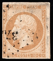1859 10c France (Mi 12Ic, Canceled, CV $30)