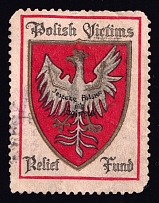 1916 Polish Victims Relief Fund, Issued in England (Canceled)
