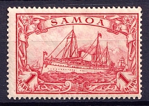 1900-1901 1M Samoa, German Colonies, Kaiser’s Yacht, Germany (Mi. 16)