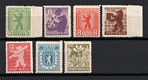 1945 Berlin and and Brandenburg Zone of Occupation, Germany (Mi. 1 B - 7 B, Full Set, CV $200, MNH)