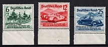 1939 Third Reich, Germany (Mi. 695 - 697, Full Set, Margins, CV $90)