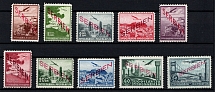 1941 Serbia, German Occupation, Germany, Airmail (Mi. 16 - 25, Full Set, Signed, CV $160)