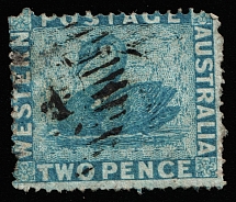 1861 2p West Australia (SG 34, Canceled, CV $60)