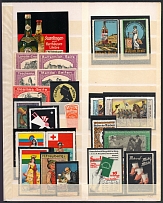 Germany, Stock of Cinderellas, Non-Postal Stamps, Labels, Advertising, Charity, Propaganda (#482)