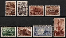 1946 Moscow Scenes, Soviet Union, USSR, Russia (20k Vertical Raster, Full Set, MNH)