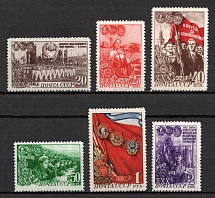 1948 30th Anniversary of the Komsomol, Soviet Union, USSR, Russia (Zv. 1237 - 1242, Full Set, CV $230, MNH)