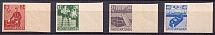 1946 Grosraschen, Germany Local Post (Mi. 43 B - 46 B, Perf 10.75, Full Set, CV $20, MNH)