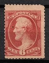 1882 6c Lincoln, United States, USA (Scott 208, Rose, CV $830)