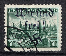 1938 50h Occupation of Sternberg, Sudetenland, Local Issue, Germany (Canceled)