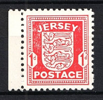 1941-42 1d Jersey, German Occupation, Germany (Chalky Paper, Mi. 2 z, CV $100, MNH)