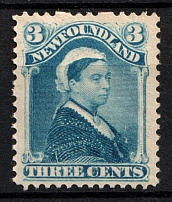 1896-98 3c Newfoundland, Canada (SG 65, CV $120)