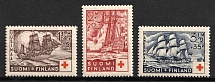 1937 Finland (Mi. 199 - 201, Full Set, CV $40)