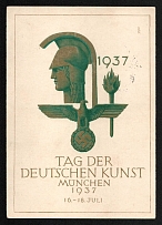 1937 'German Art Day', Propaganda Postcard, Third Reich Nazi Germany