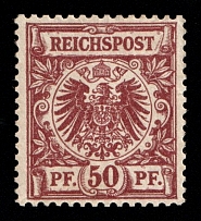 1897-99 50pf German Empire, Germany (Mi. 50 da, Signed, CV $90)