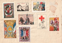 Military, Army, Red Cross, Europe, Stock of Cinderellas, Non-Postal Stamps, Labels, Advertising, Charity, Propaganda (#38A)