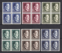 1942-44 General Government, Germany (Blocks of Four, Full Set, CV $30, MNH)