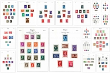 1944-56 Belgium, Collection of Stamps