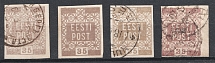 1918 35p Estonia (Varieties, Mi. 3 a, 3 d, CV $80)