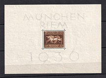 1937 Third Reich, Germany (Souvenir Sheet Mi. 4x, CV $15)