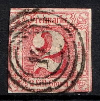 1861 2sgr Thurn und Taxis, German States, Germany (Mi. 13, Canceled, CV $70)