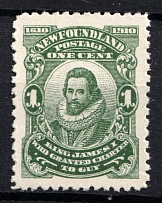 1910 1c Newfoundland, Canada (SG 95, CV $25, MNH)