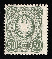 1877 50pf German Empire, Germany (Mi. 38 a, Certificate, CV $520)