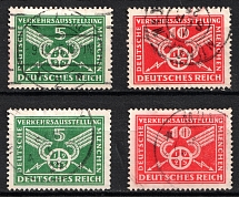 1925 Weimar Republic, Germany (Mi. 370 x, y - 371 x, y, Full Set, Canceled, CV $60)