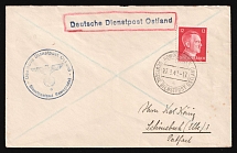 1943 (27 Mar) Ostland, German Occupation, Germany, Service Post Ostland, Cover to Schonebeck franked with Mi. 827