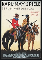 1940 Karl May Games, Berlin - Werder (Havel), Third Reich, Germany, Postcard (Mint)