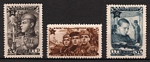 1947 29th Anniversary of the Soviet Army, Soviet Union, USSR, Russia (Perforated, Full Set, MNH)