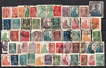 Definitive Issue, Soviet Union, USSR, Small Stock of Stamps (Canceled)
