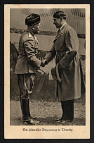 1937 'Historical meeting in Venice', Propaganda Postcard, Third Reich Nazi Germany