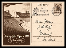 1936 'Olympic Games', Propaganda Postcard, Third Reich Nazi Germany