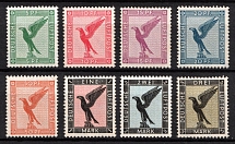 1926 Weimar Republic, Germany, Airmail (Mi. 378 - 384, Full Set, CV $1,560, MNH)