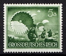 1944 5pf Third Reich, Wehrmacht, Germany (Mi. 875 x, Signed, CV $30, MNH)