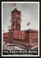 1937 '700 years city of Berlin', Propaganda Postcard, Third Reich Nazi Germany