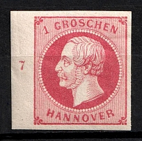 1859 1g Hannover, German States, Germany (Mi. 14 a, Sc. 19 a)