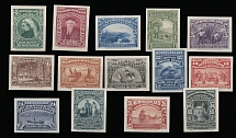 British North America - Newfoundland - 1897, Discovery of Newfoundland issue, 1c-60c, complete set of 14 imperforate plate proofs on India paper, mounted on cards except 12c and 24c, no gum as produced, VF, Unitrade C.v. CAD$775, …