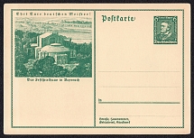 1933 The Festival Hall in Bayreuth, Third Reich, Germany, Postal Card