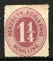 1867 1.25s Schleswig-Holstein and Lauenburg, Germany (Mi. 18 a, CV $80)