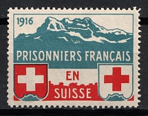 1916 Switzerland, 'French Prisoners in Switzerland', World War I Military Propaganda