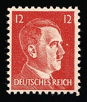 12pf Anti-German Propaganda, American Propaganda Forgery of Hitler Issue (Mi. 16, CV $70, MNH)