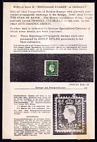 1/2d Anti-British Propaganda, King George VI, German Forgery (Propaganda Postmark)