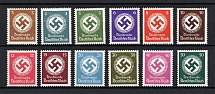1942-44 Third Reich, Germany Official Stamps (Full Set, CV $60, MNH)