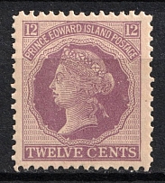 1872 12c Prince Edward Island, Canada (SG 42, CV $15, MNH)