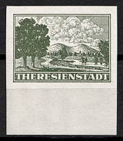 1943 Theresienstadt Ghetto, Bohemia and Moravia, Germany (Forgery, IMPERFORATE, Margin, MNH)